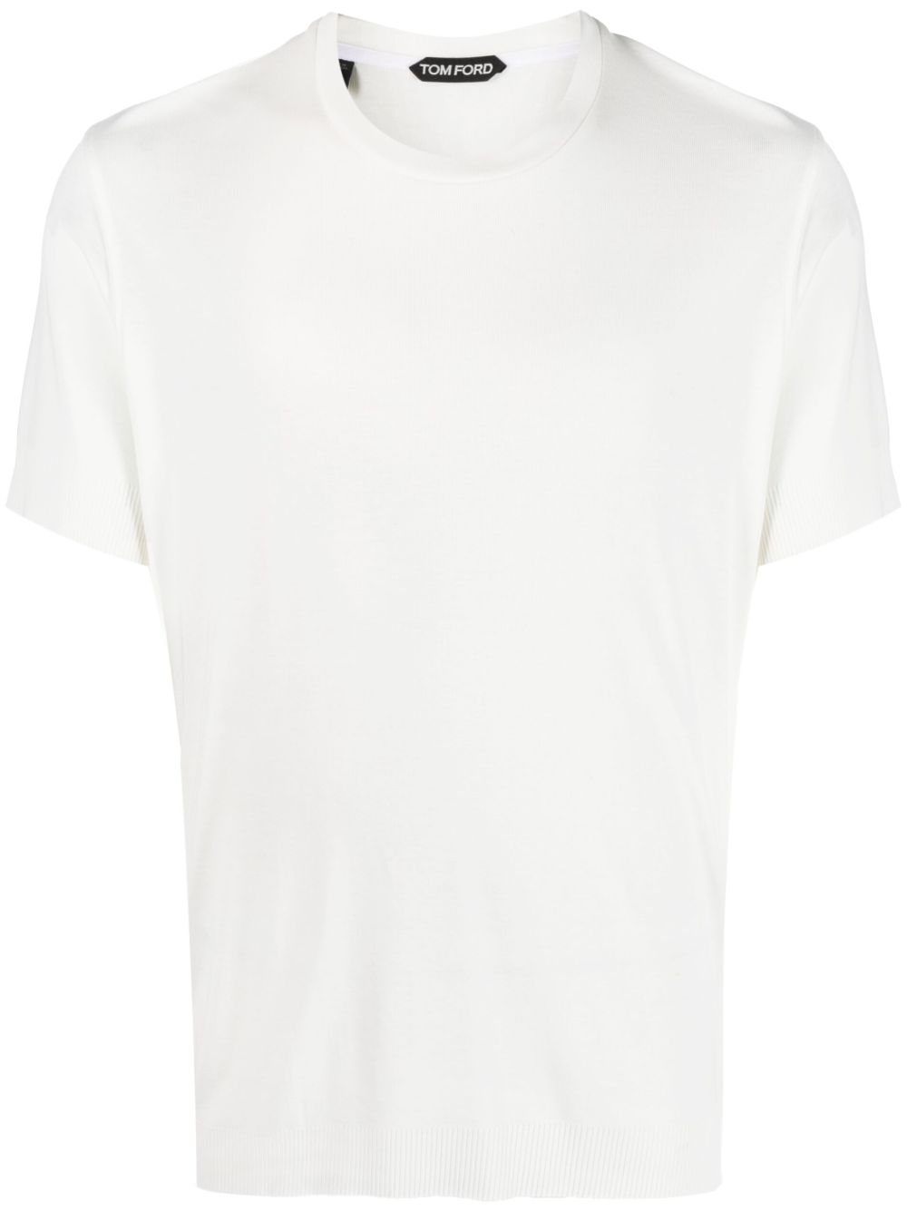 crew-neck lyocell-blend T-shirt