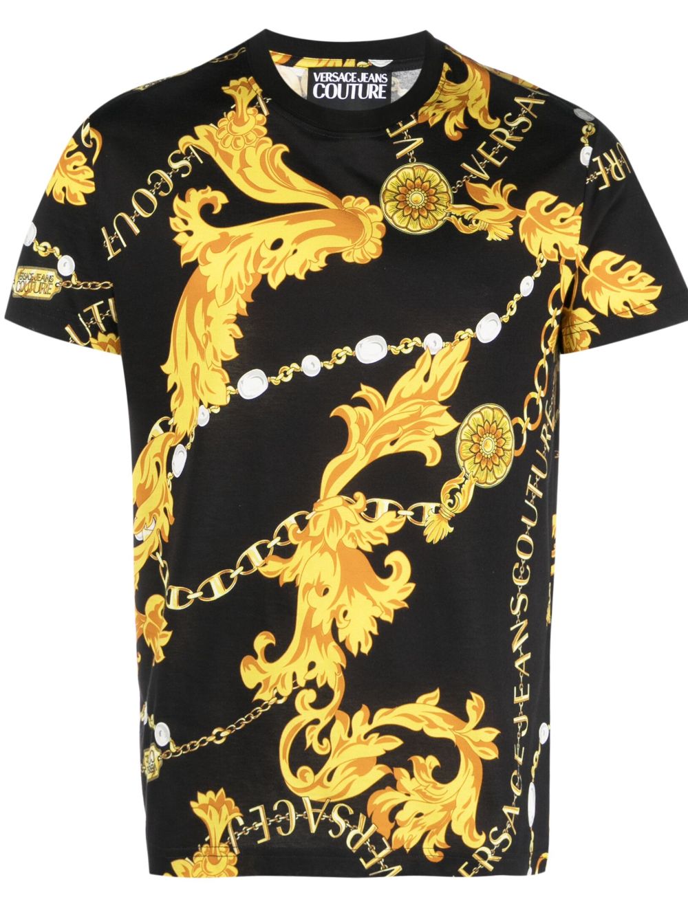 Barocco-print cotton T-shirt