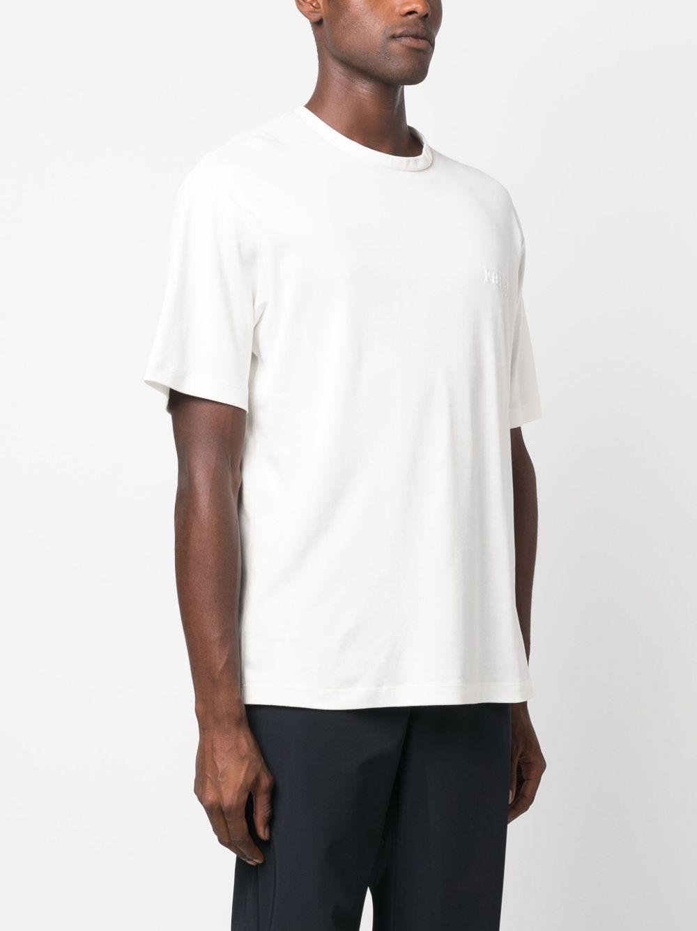 embossed-logo cotton T-shirt