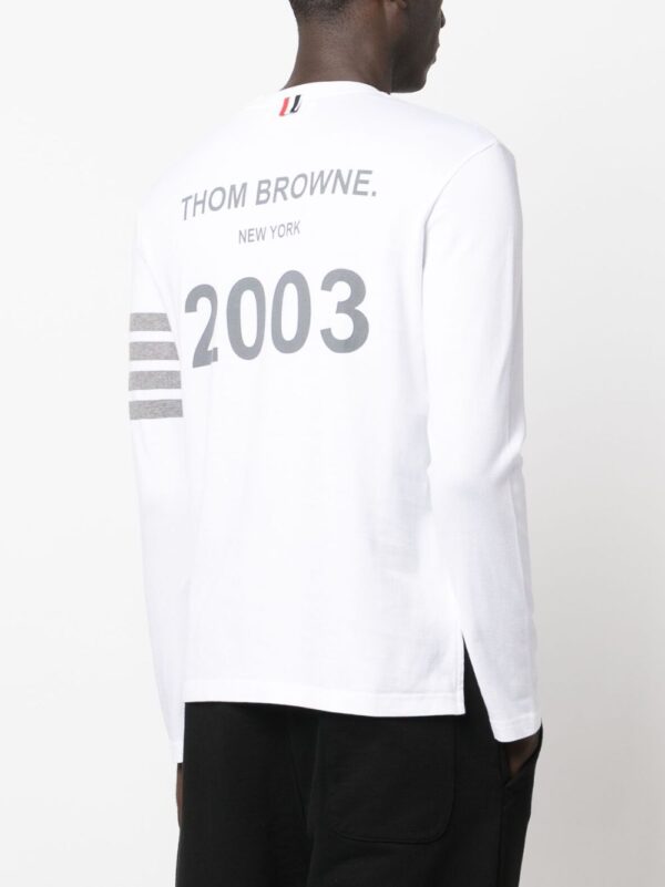 ⁦4-Bar Stripe 2003-print T-shirt⁩ - الصورة ⁦2⁩