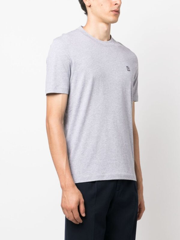 ⁦crew-neck cotton T-shirt⁩ - الصورة ⁦2⁩