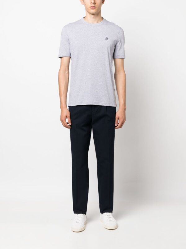 ⁦crew-neck cotton T-shirt⁩ - الصورة ⁦4⁩