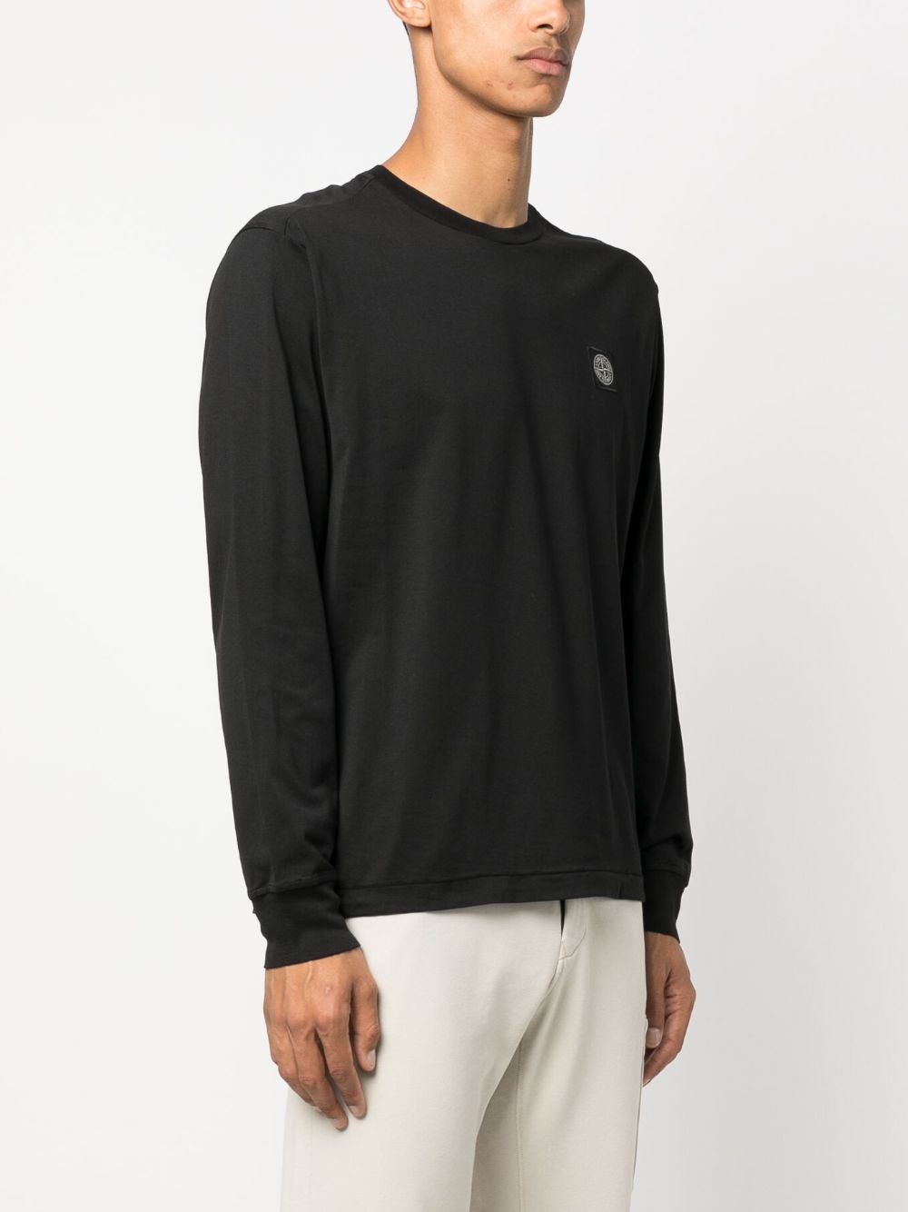 Compass-patch long-sleeve T-shirt