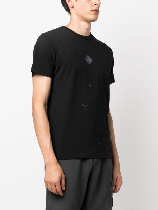 ⁦Compass-motif crew-neck T-shirt⁩ - الصورة ⁦3⁩