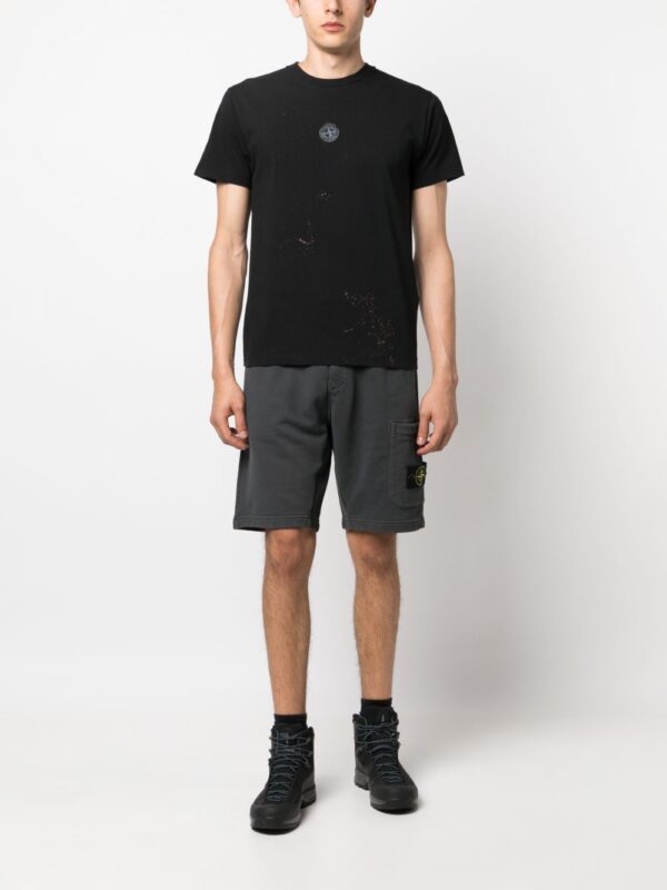 ⁦Compass-motif crew-neck T-shirt⁩ - الصورة ⁦4⁩