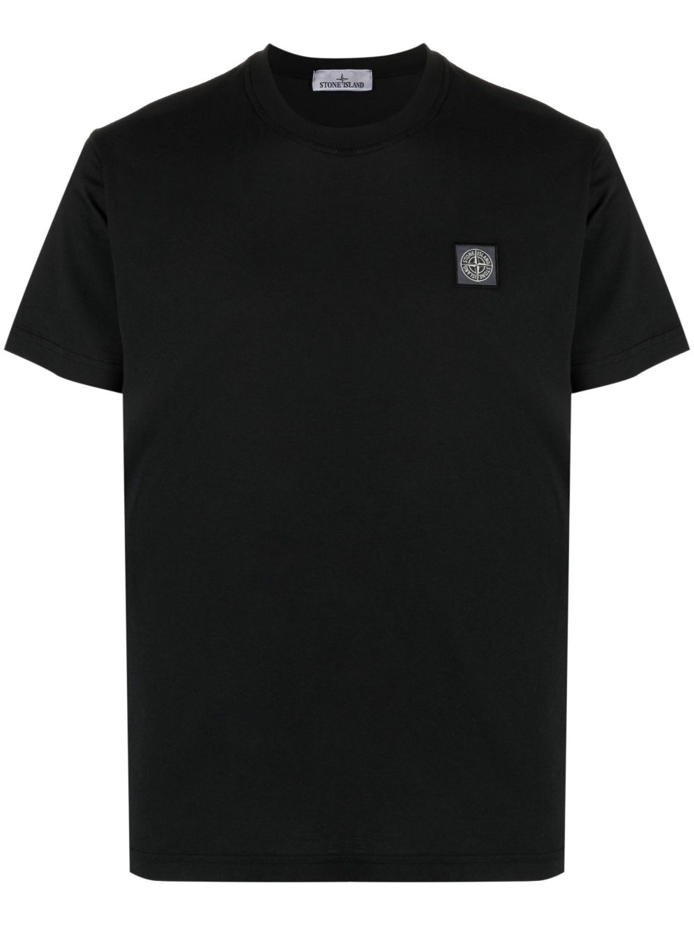 Compass-patch cotton T-shirt