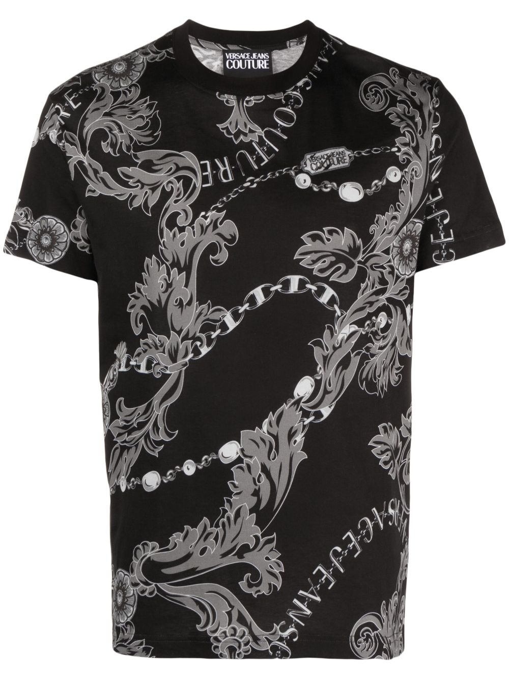 Couture Chain-print T-shirt