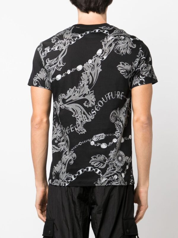 ⁦Couture Chain-print T-shirt⁩ - الصورة ⁦2⁩