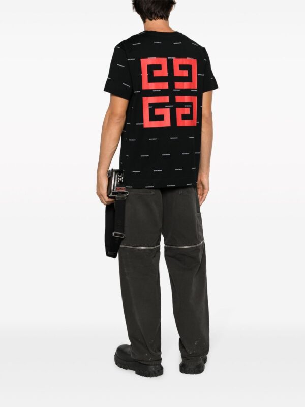 ⁦4G logo-print cotton T-shirt⁩ - الصورة ⁦3⁩