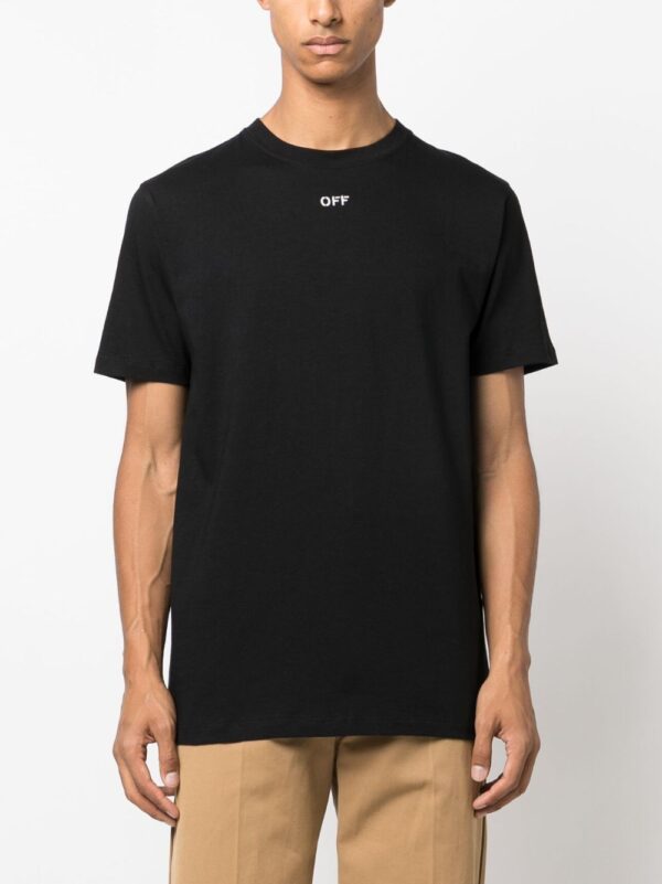⁦Arrows-embroidered cotton T-shirt⁩ - الصورة ⁦2⁩