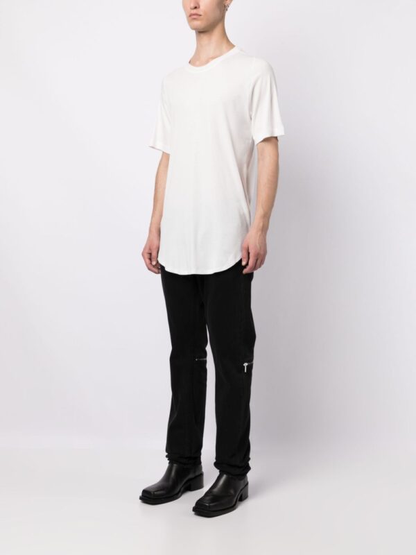 ⁦curved-hem cotton T-shirt⁩ - الصورة ⁦3⁩