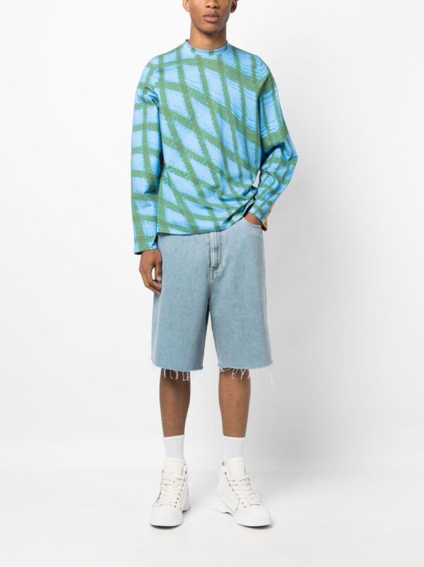 ⁦abstract-print cotton T-Shirt⁩ - الصورة ⁦3⁩