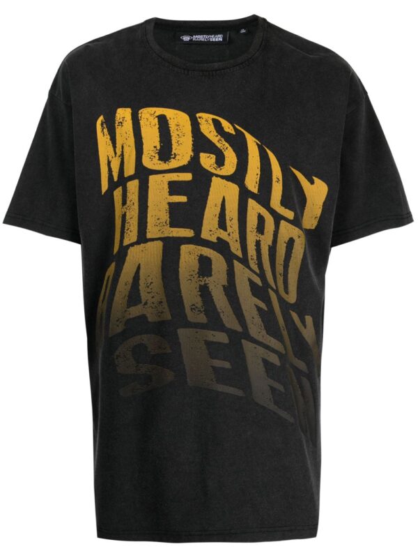 Faded Warped cotton T-shirt