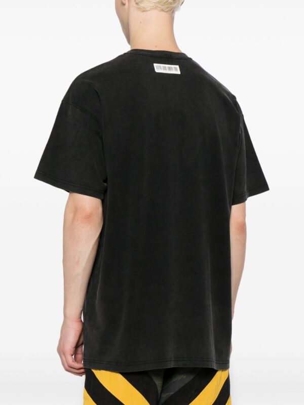 ⁦Faded Warped cotton T-shirt⁩ - الصورة ⁦2⁩