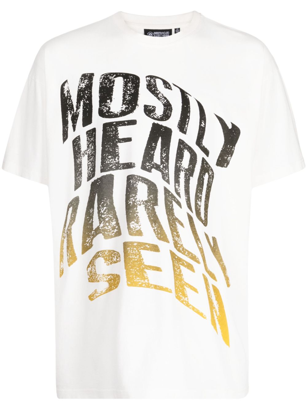 Faded Warped cotton T-shirt