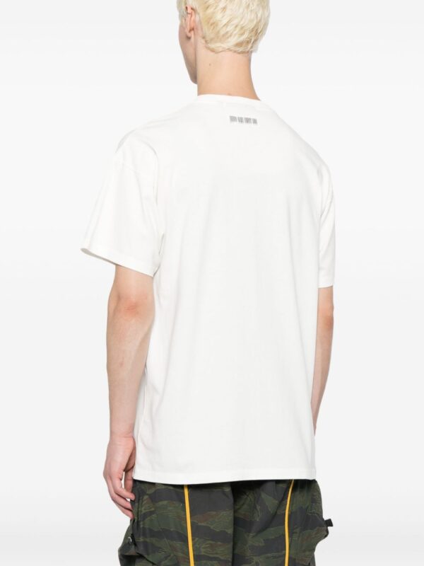 ⁦Faded Warped cotton T-shirt⁩ - الصورة ⁦3⁩
