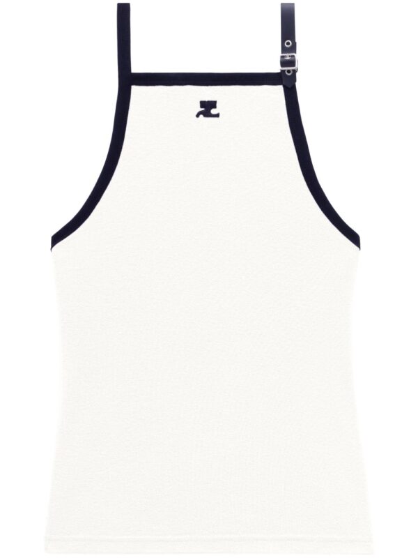 Buckle contrast tank top