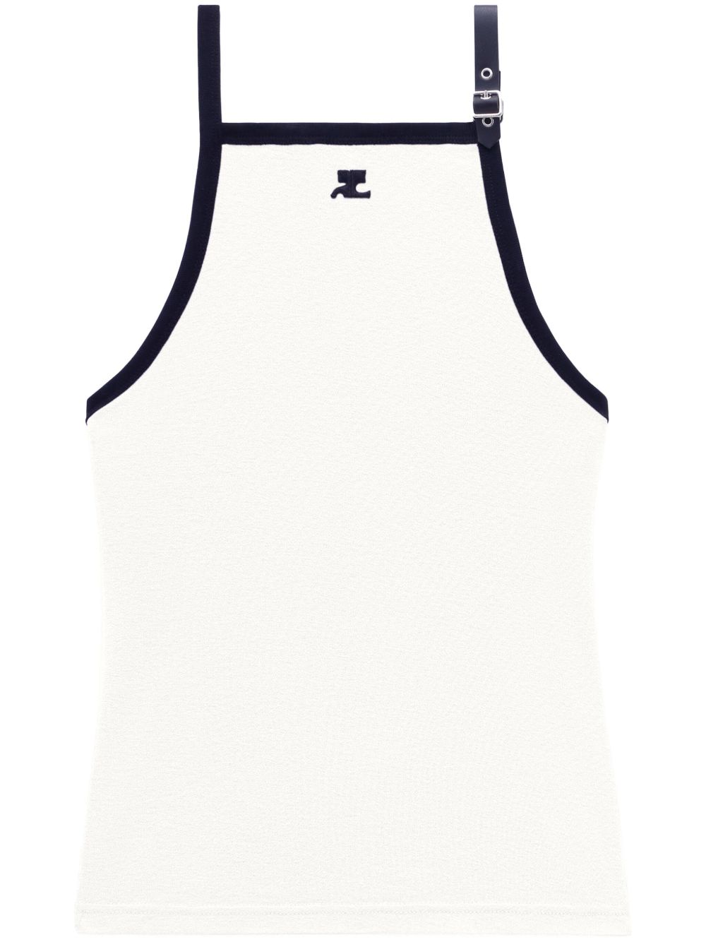 Buckle contrast tank top