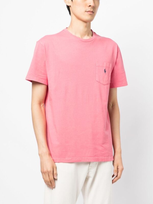 embroidered-motif short-sleeve T-shirt