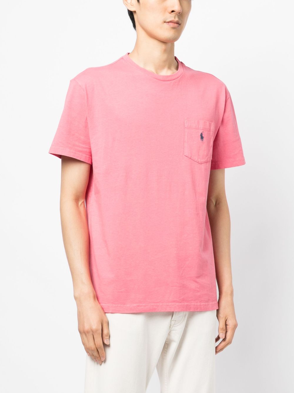 embroidered-motif short-sleeve T-shirt