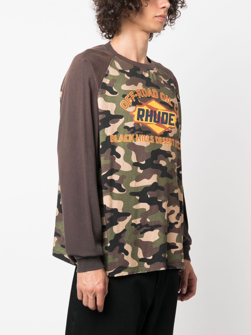 camouflage-print cotton T-shirt