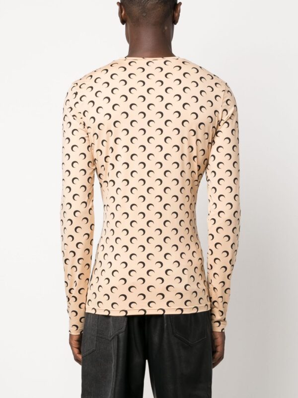 ⁦Crescent Moon-print long-sleeve top⁩ - الصورة ⁦2⁩