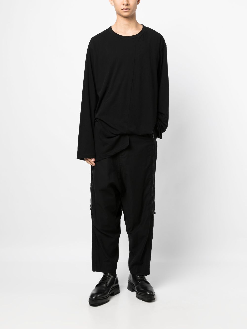 asymmetric cotton T-shirt
