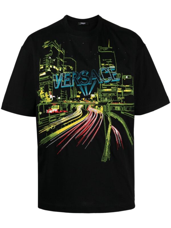 City Lights embroidery T-shirt