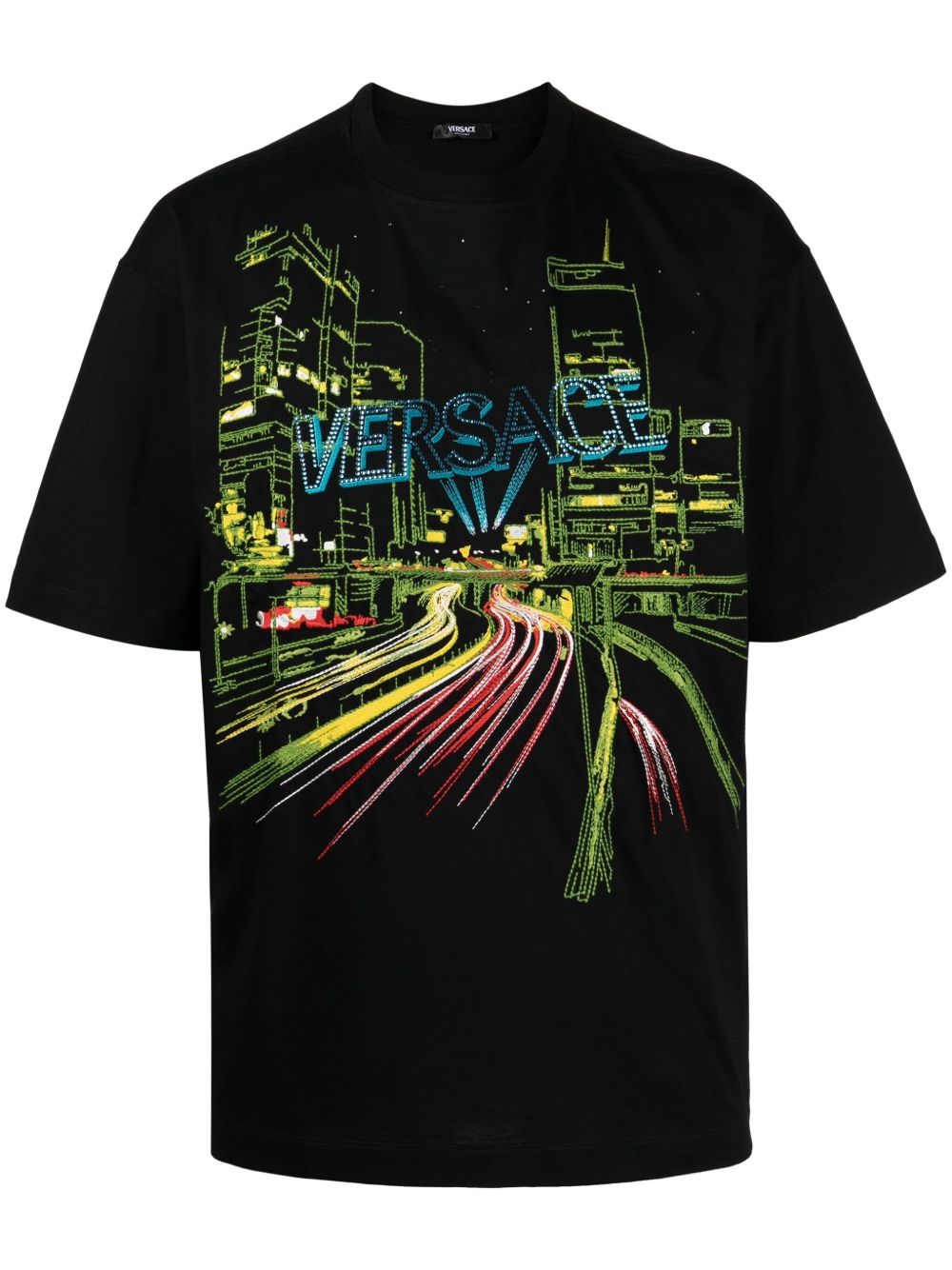City Lights embroidery T-shirt