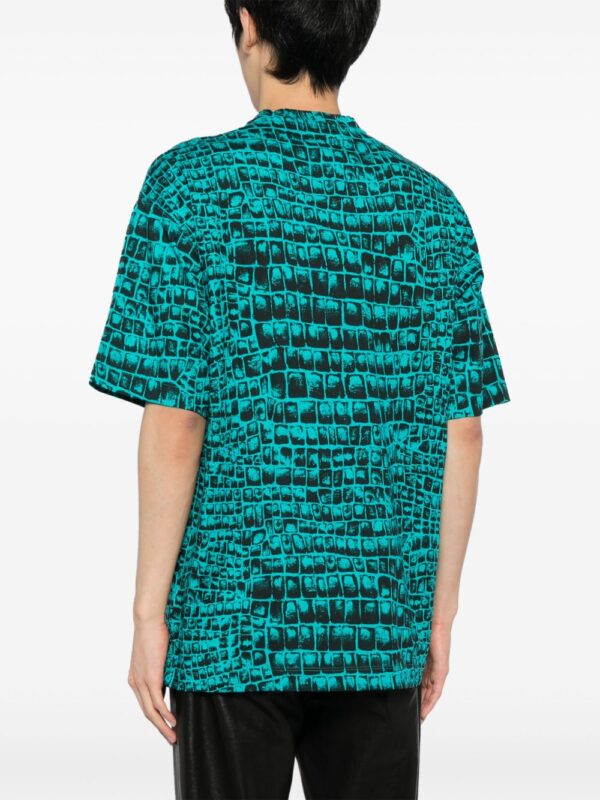⁦Coccodrillo-print cotton T-shirt⁩ - الصورة ⁦2⁩