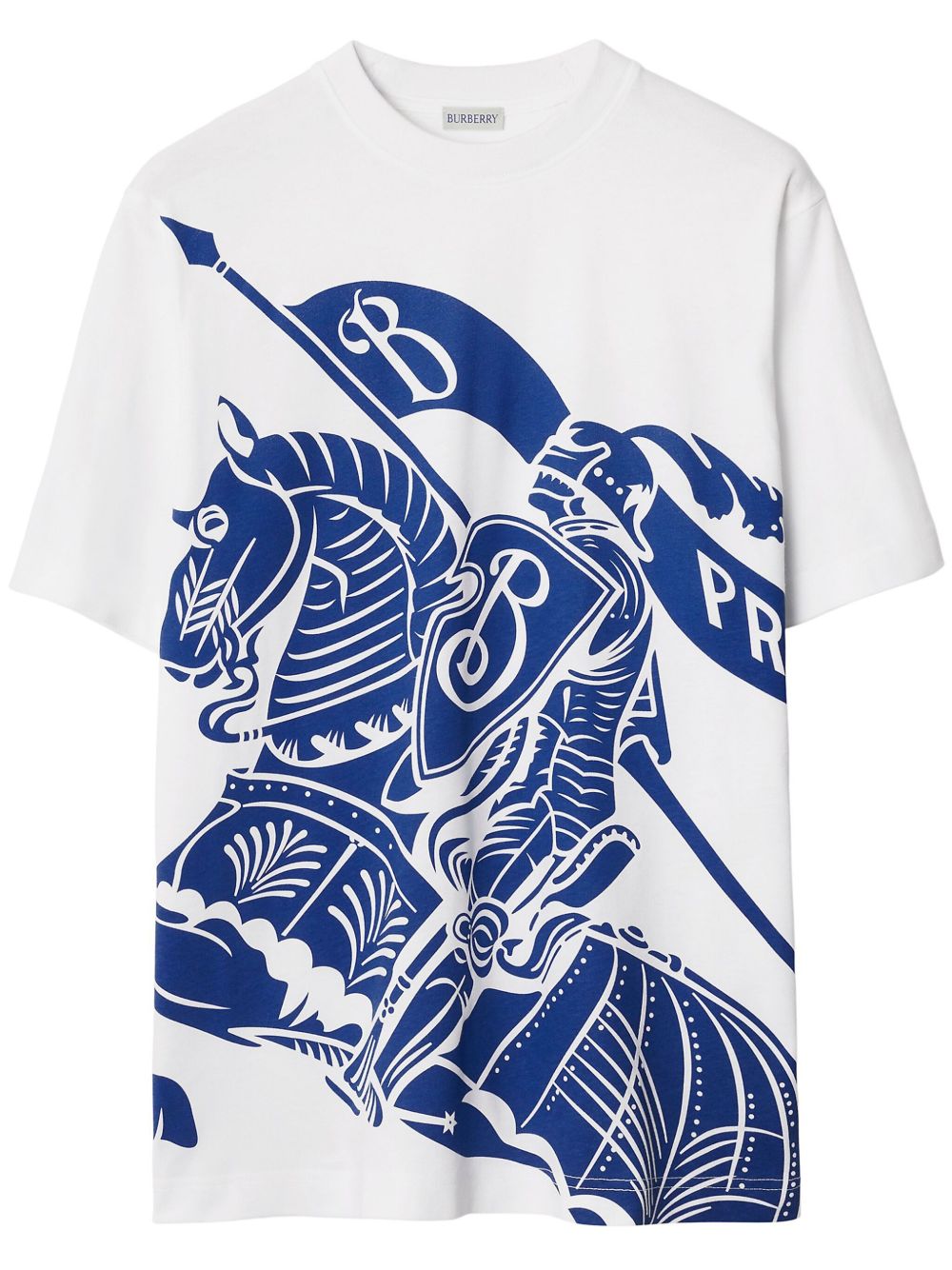 Equestrian Knight-motif cotton T-shirt