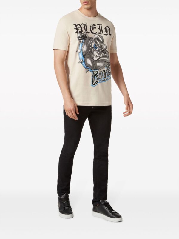 ⁦Bulldogs-print cotton T-shirt⁩ - الصورة ⁦3⁩