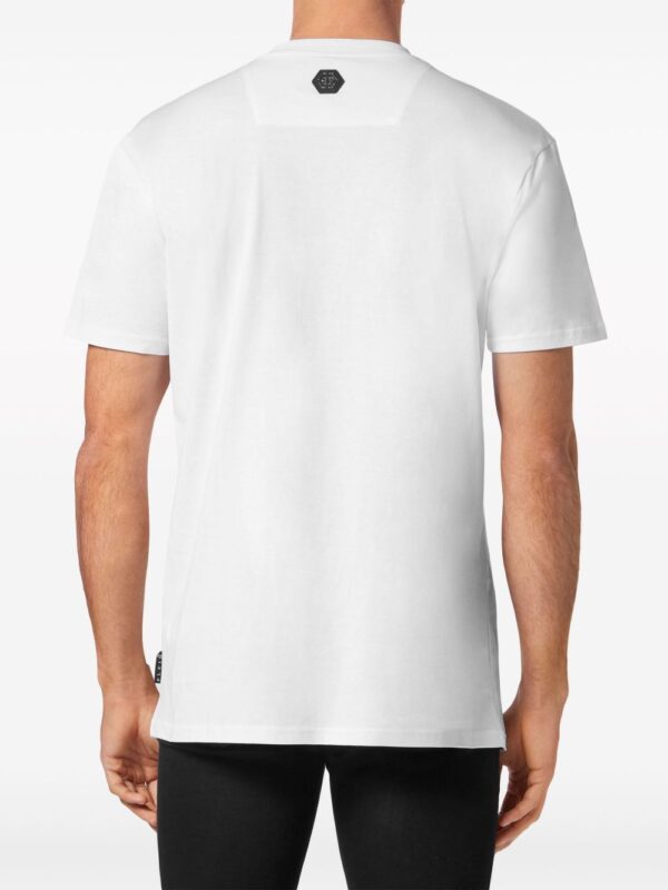 ⁦crystal-embellished cotton T-shirt⁩ - الصورة ⁦2⁩
