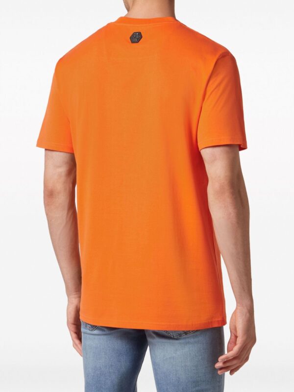 ⁦crystal-embellished cotton T-shirt⁩ - الصورة ⁦3⁩