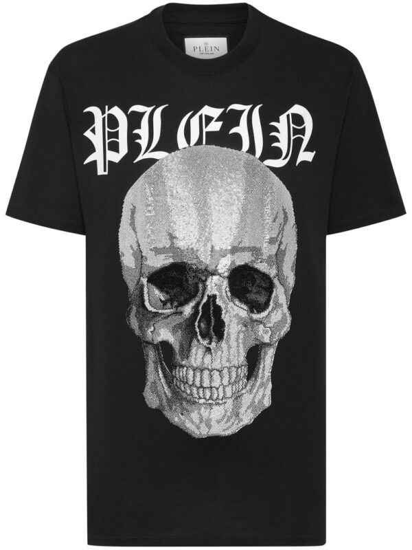 crystal-embellished cotton T-shirt