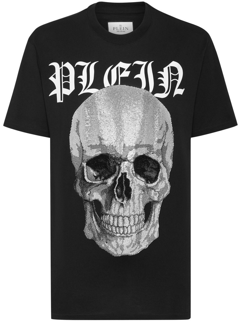 crystal-embellished cotton T-shirt