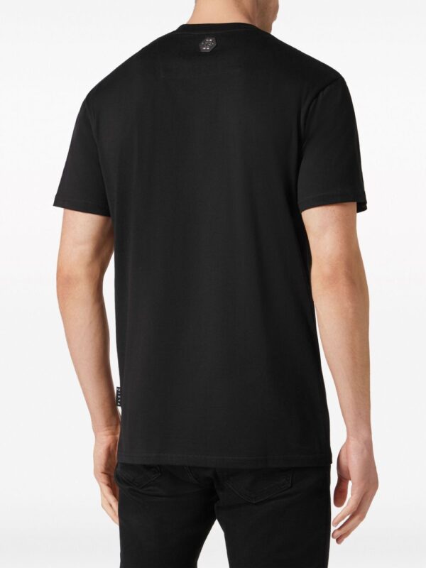 ⁦crystal-embellished cotton T-shirt⁩ - الصورة ⁦3⁩