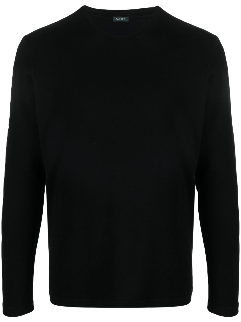 crew-neck long-sleeve T-shirt