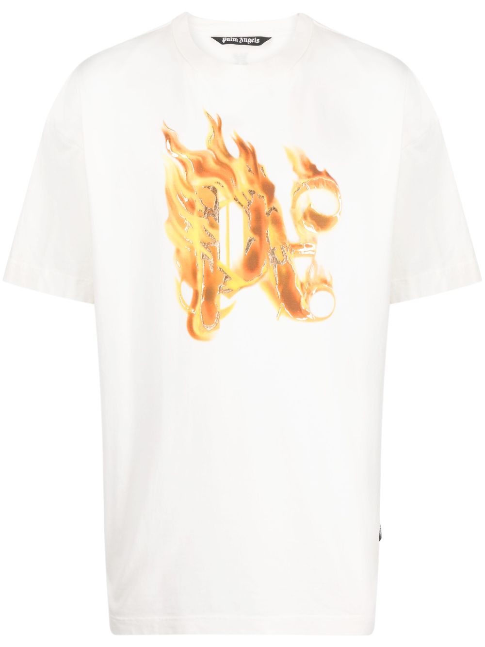Burning monogram-print T-shirt