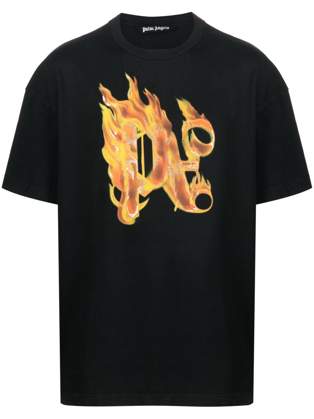Burning monogram-print T-shirt