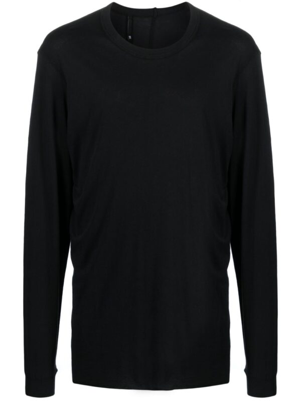 decorative-zip jersey T-shirt