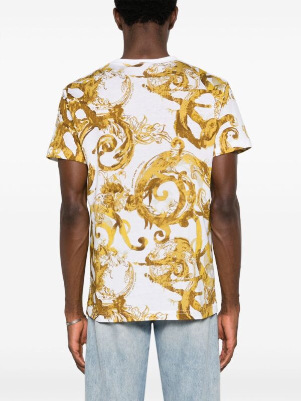 ⁦Baroque-print cotton T-shirt⁩ - الصورة ⁦2⁩