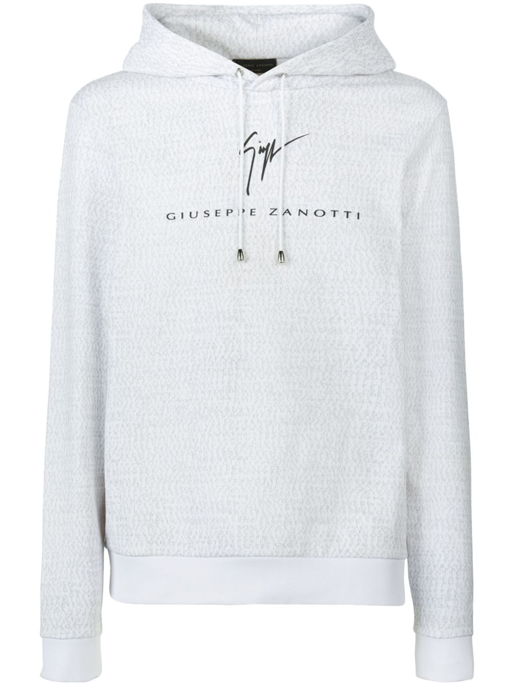 logo-print cotton hoodie