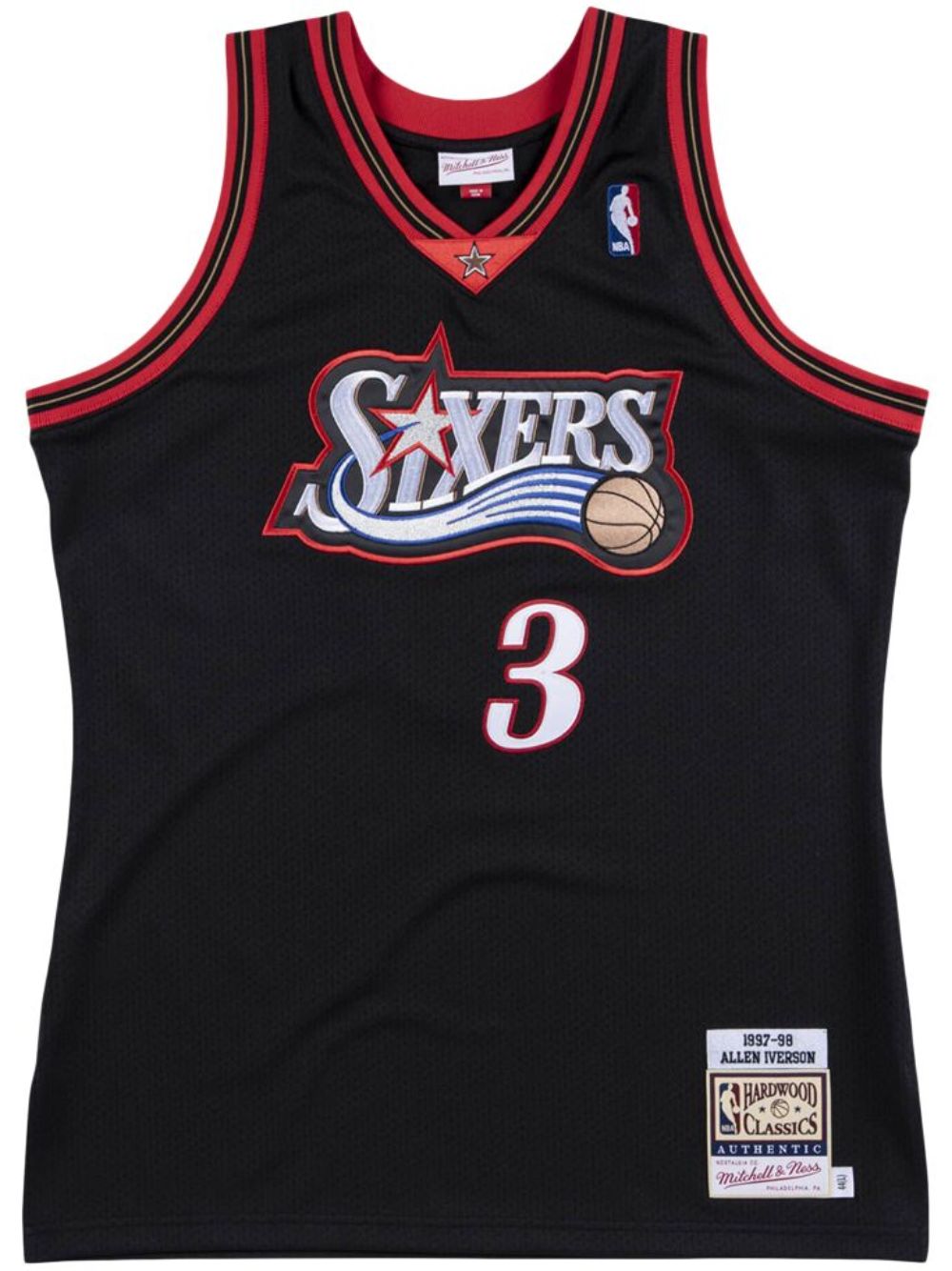 “NBA Philadelphia 76ers 97 Allen Iverson” authentic jersey
