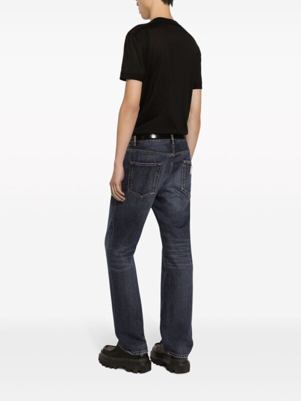 ⁦crew-neck silk T-shirt⁩ - الصورة ⁦2⁩