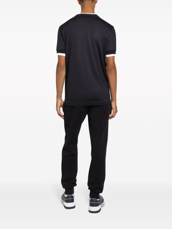 ⁦crew-neck silk T-shirt⁩ - الصورة ⁦2⁩