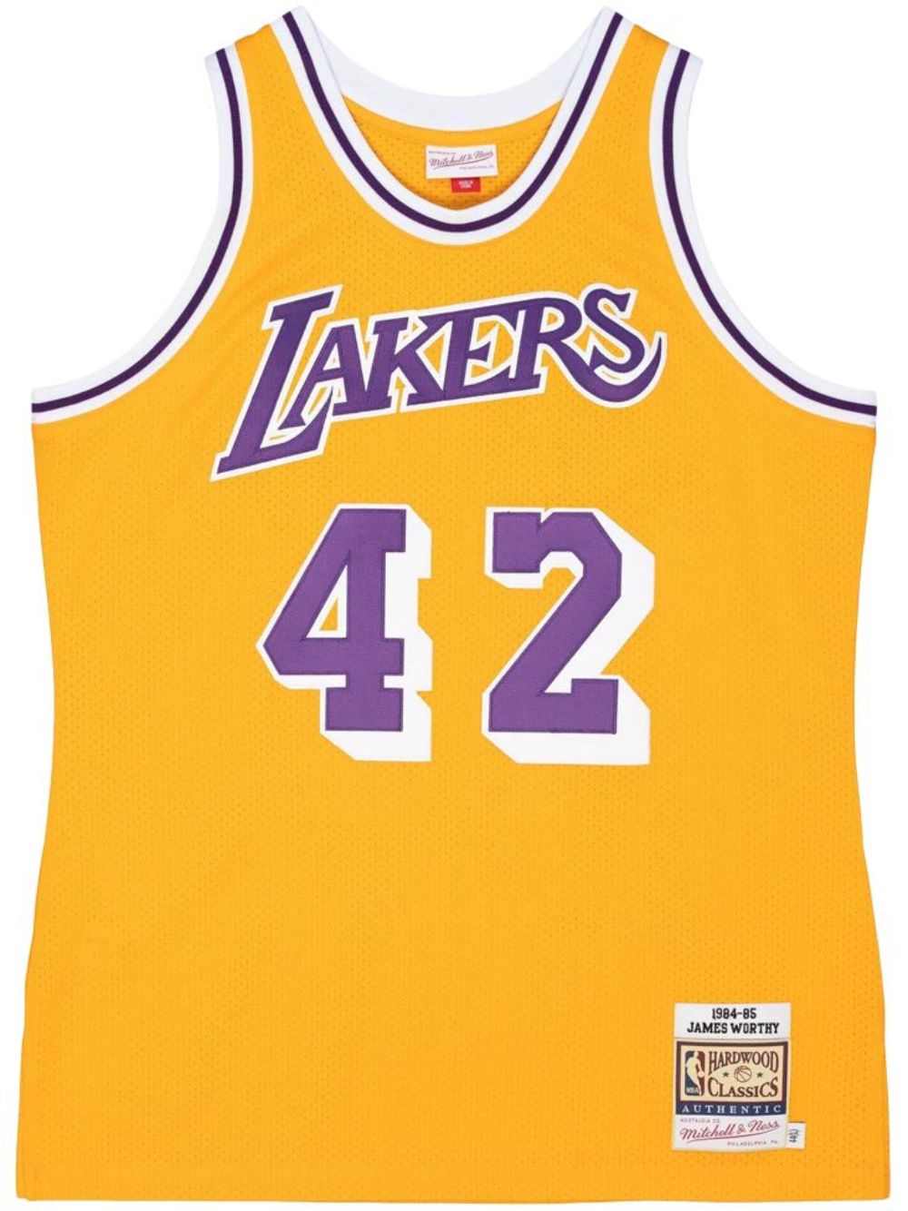 “NBA LA Lakers 84 James Worthy” authentic jersey