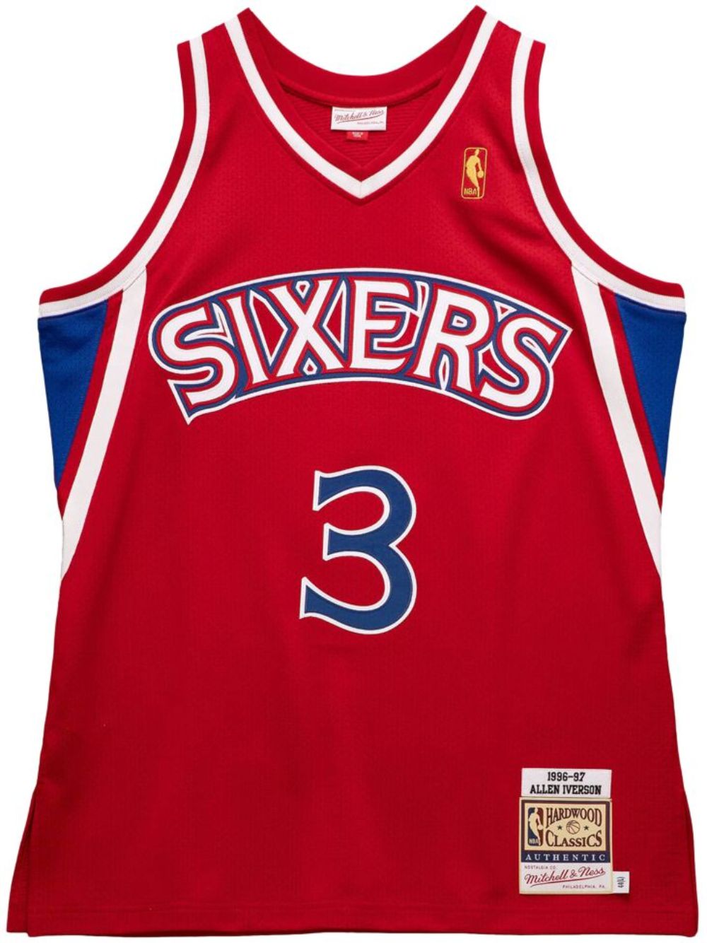 “NBA Philadelphia 76ers 96 Allen Iverson” authentic jersey