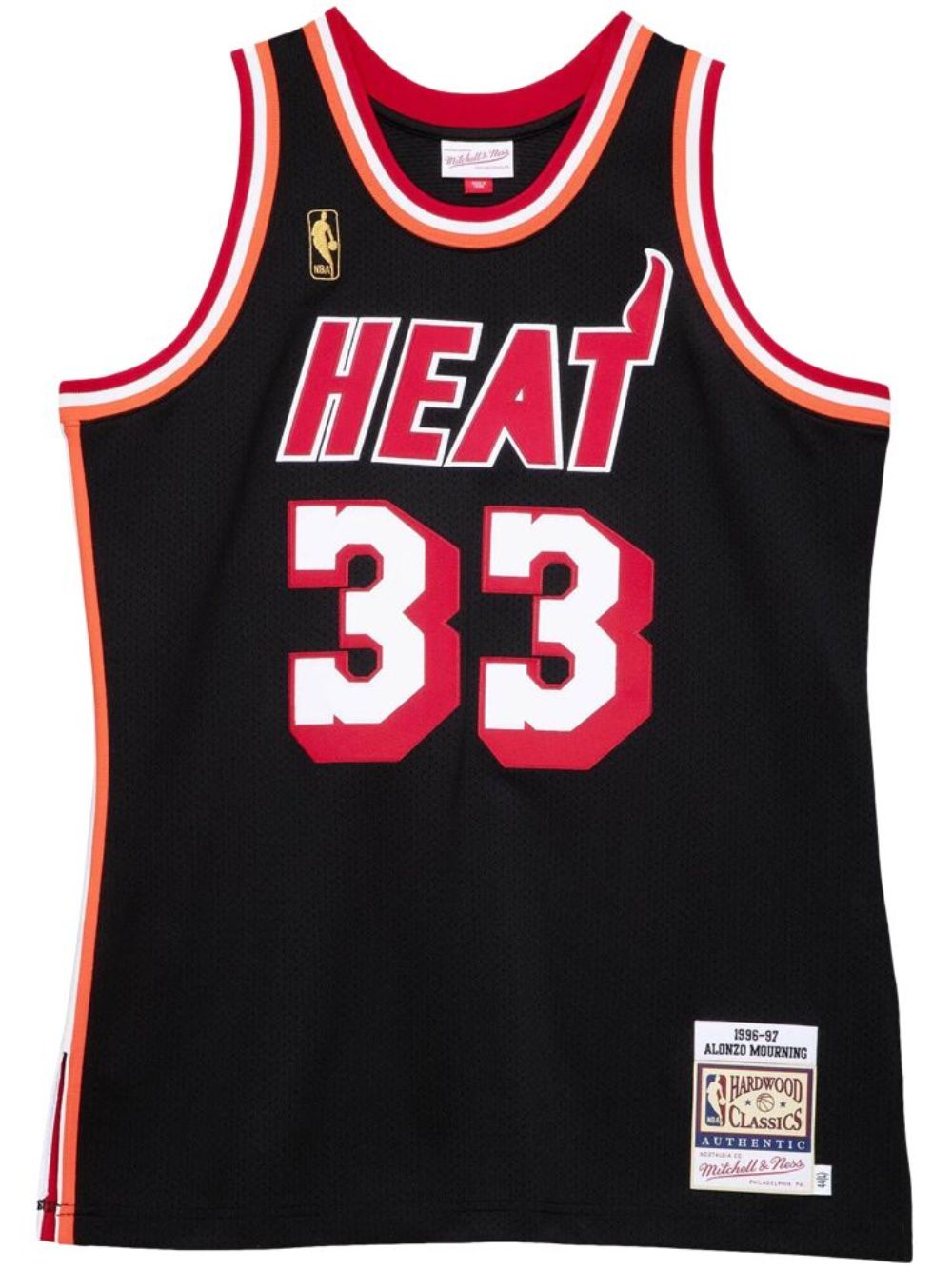 “NBA Miami Heat 96 Alonzo Mourning” authentic jersey