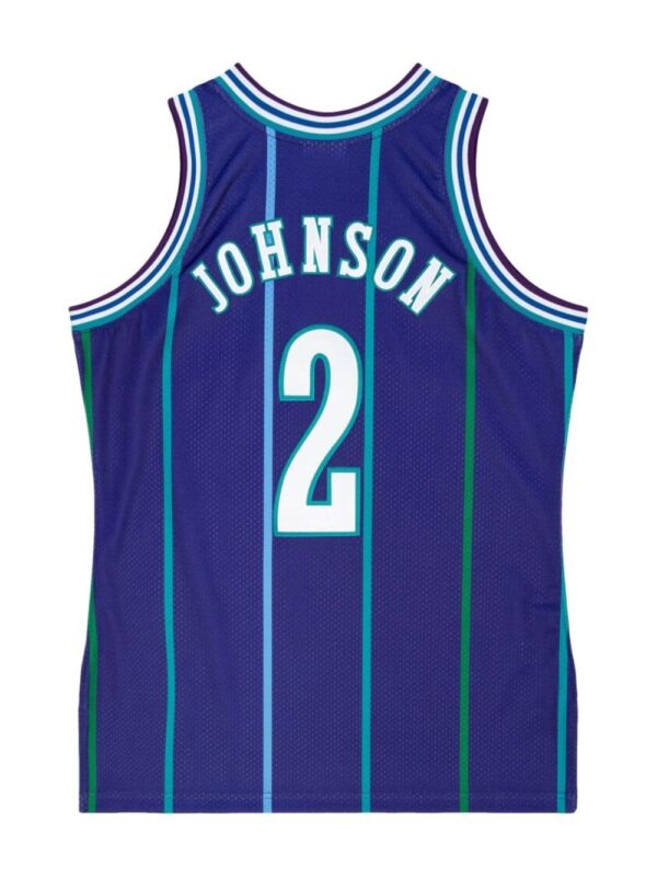 ⁦"NBA Charlotte Hornets 94 Larry Johnson" authentic alternate jersey⁩ - الصورة ⁦2⁩